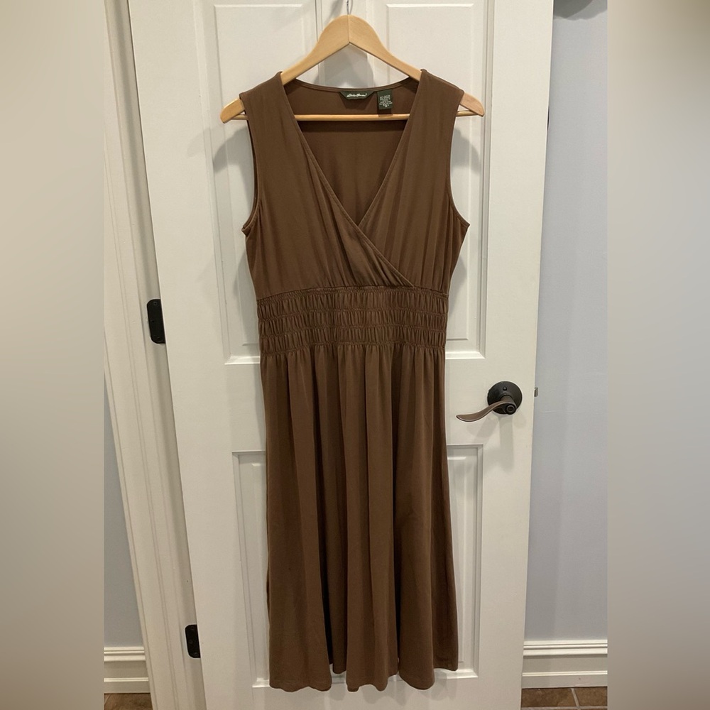 Eddie Bauer Women’s Brown Sleeveless Dress Size M